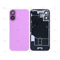 For iPhone 16 Extra Glass With NFC, Enlarged Camera Frame Pink Pulled