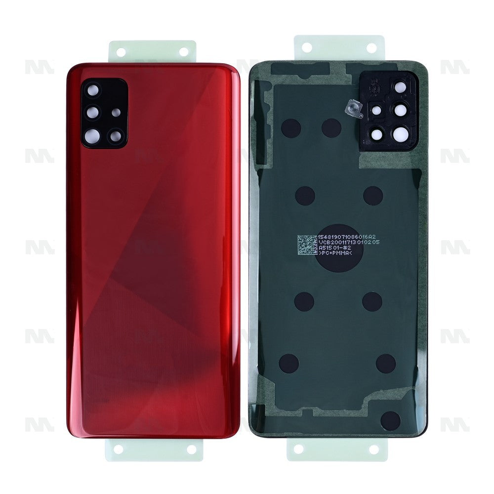Samsung Galaxy A51 4G A515F Rückseite Abdeckung Rot mit Linse Ersatzteil OEM