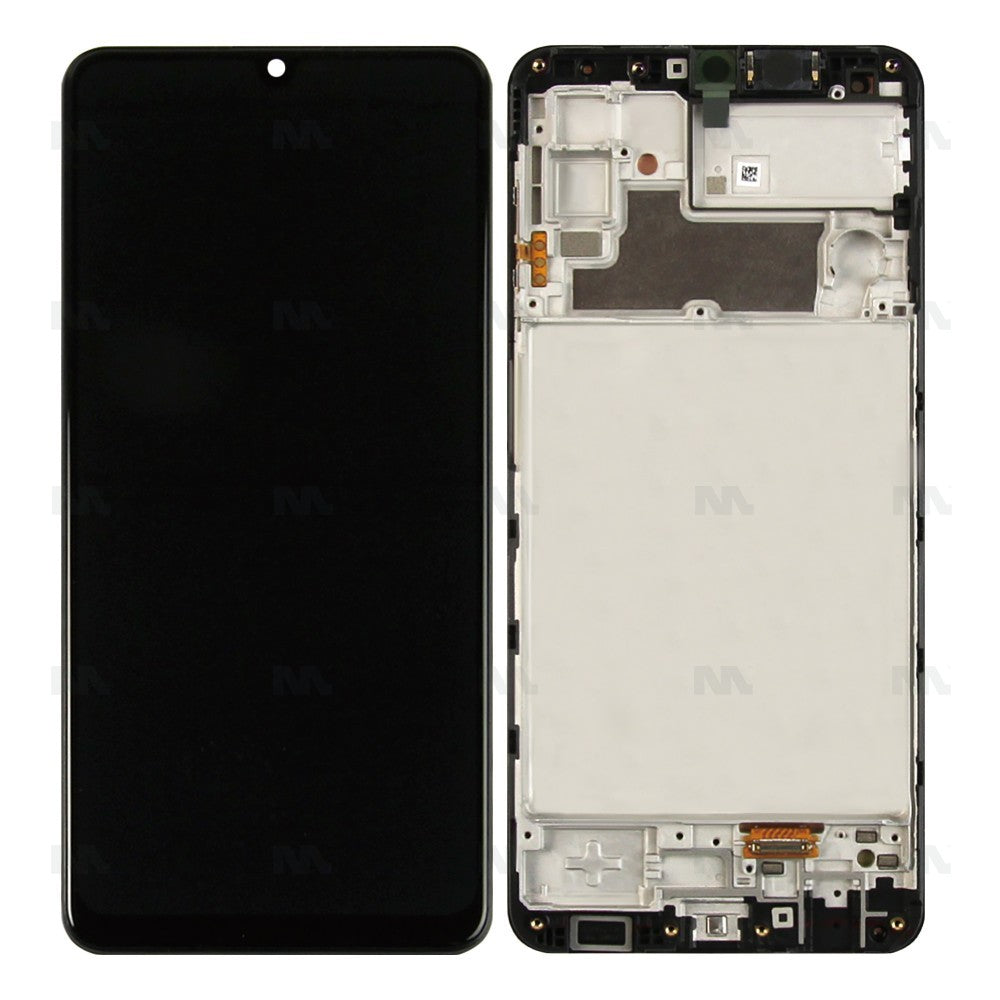 Samsung Galaxy M32 M325F Display And Digitizer With Frame Black Service Pack