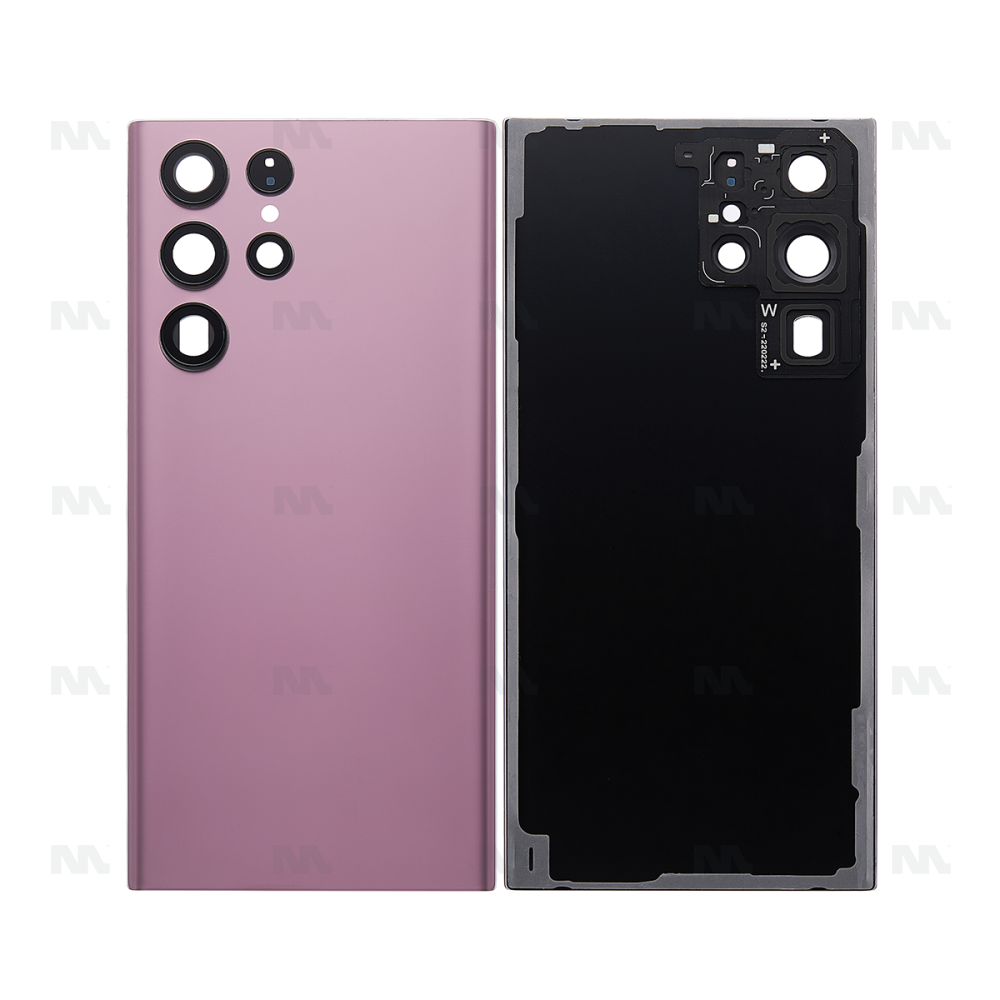 Samsung Galaxy S22 Ultra S908B Back Cover With Lens Burgundy OEM