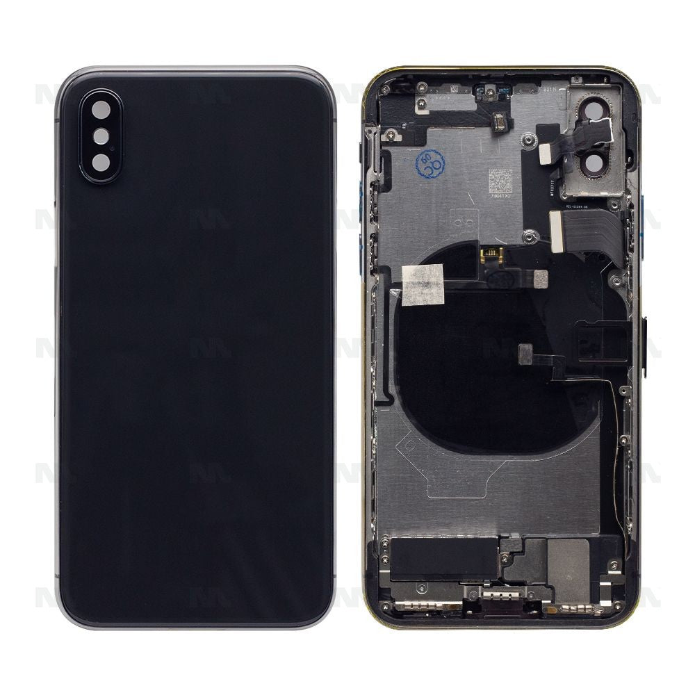 For iPhone X Complete Housing Incl. All Small Parts Without Battery and Back Camera (Black)