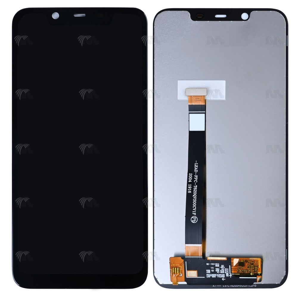 Nokia 7.1 Plus Display And Digitizer Without Frame Black OEM