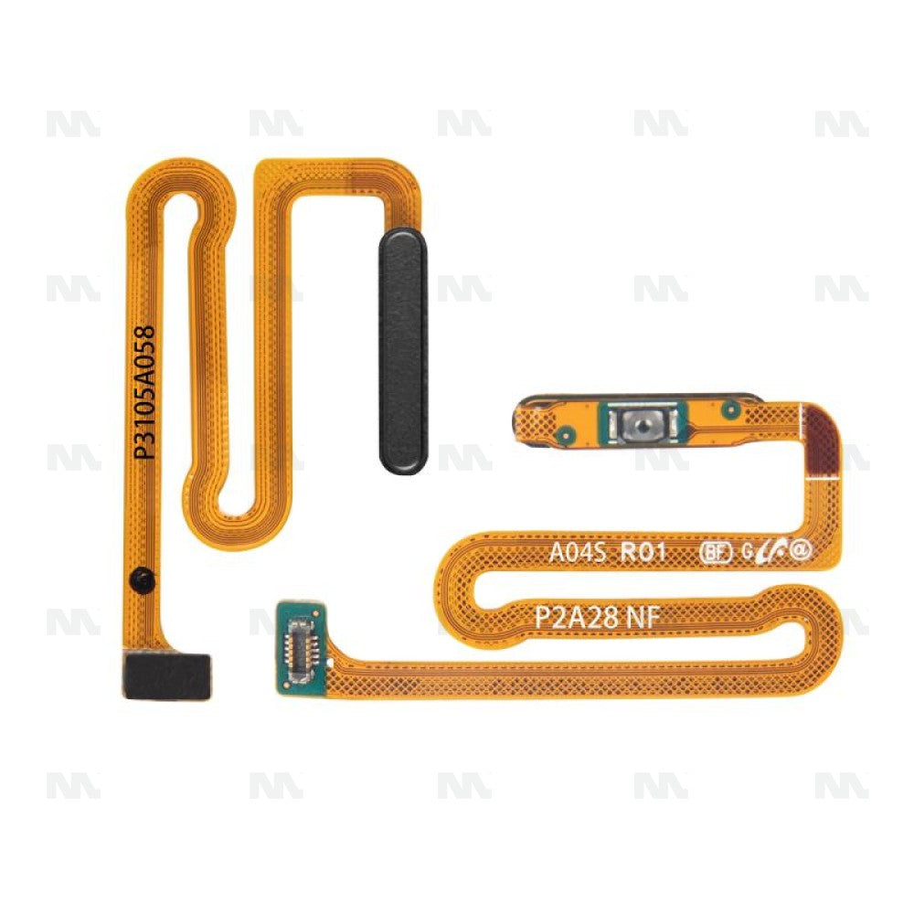 Samsung Galaxy A04s A047F Fingerprint Sensor Flex With Power Button Black OEM