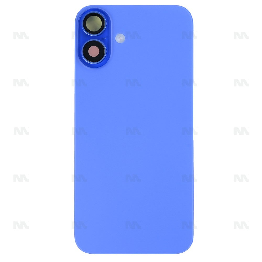 For iPhone 16 Plus Complete Housing Incl. All Small Parts Without Battery And Back Camera Ultramarine