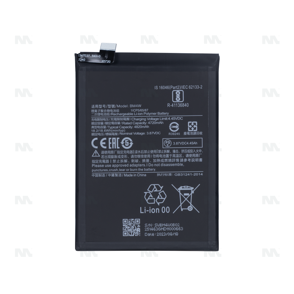 Xiaomi Mi 10T Lite 5G Battery BM4W OEM