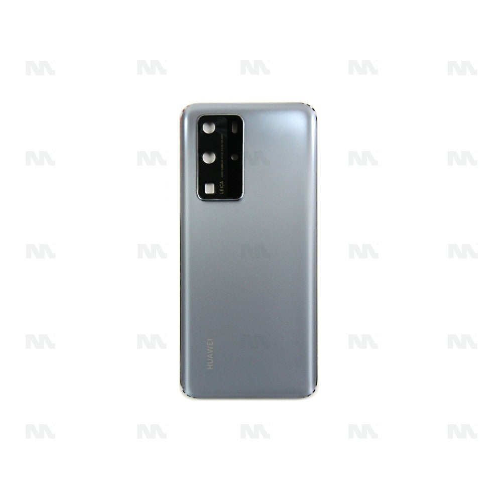 Tampa Traseira Huawei P40 Pro Prata Frost Peça de Reposição OEM com Lente