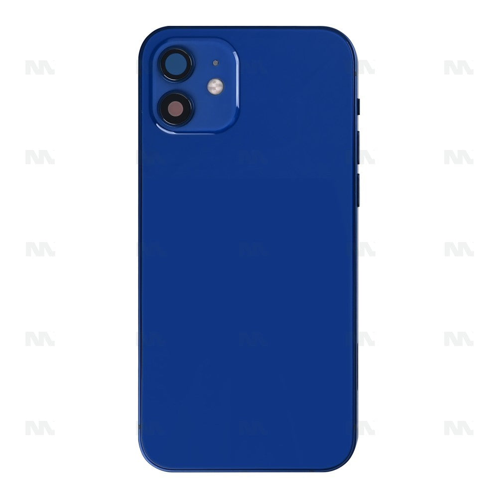 For iPhone 12 Complete Housing incl. All Small Parts Without Battery Blue