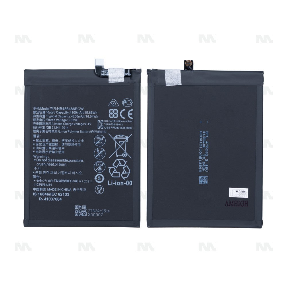 Batteria Huawei P30 Pro e Mate 20 Pro HB486486ECW OEM Ricambio Originale