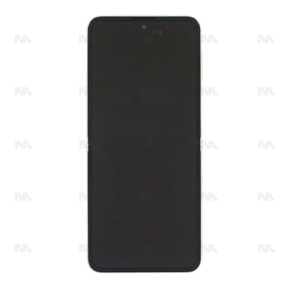 Samsung Galaxy Z Flip 3 (SM-F711B) Display Complete + Frame (No Camera) GH82-27243B / GH82-26273B - Cream