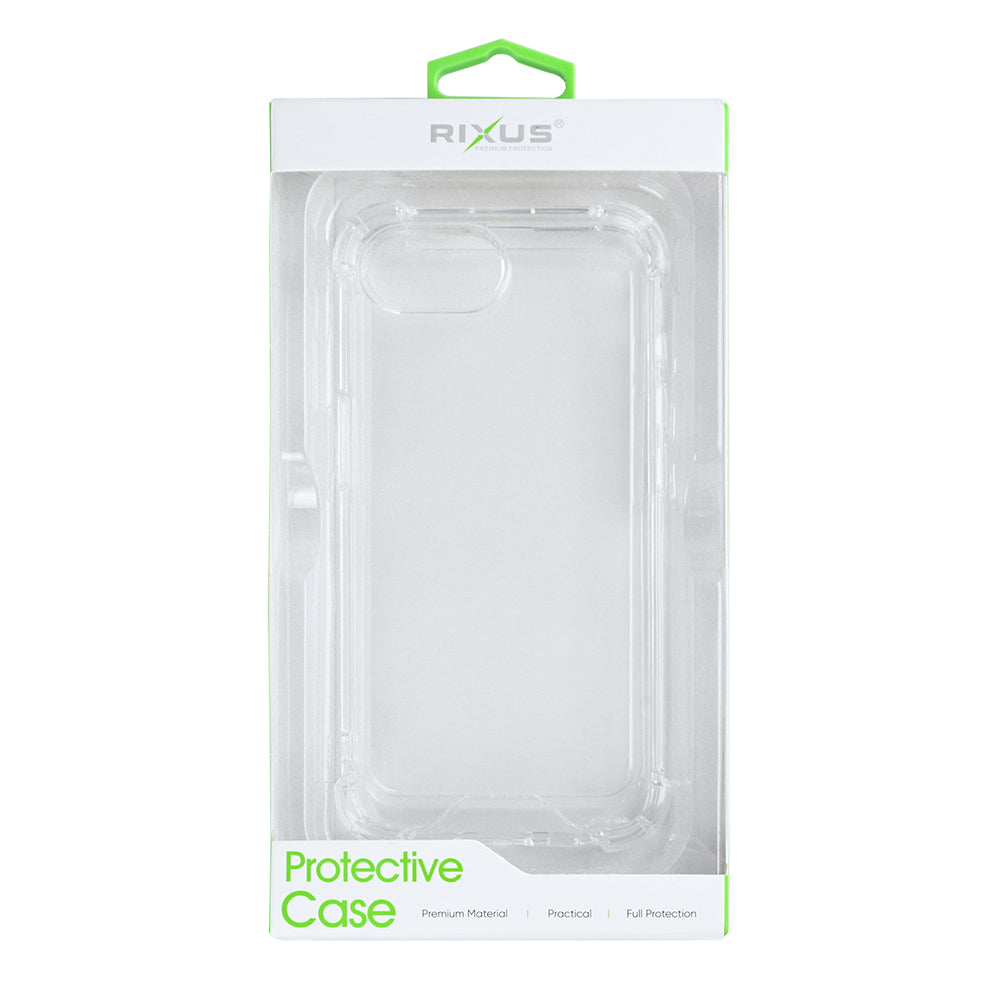 Rixus Anti-Burst Case For Apple iPhone 16e Transparent