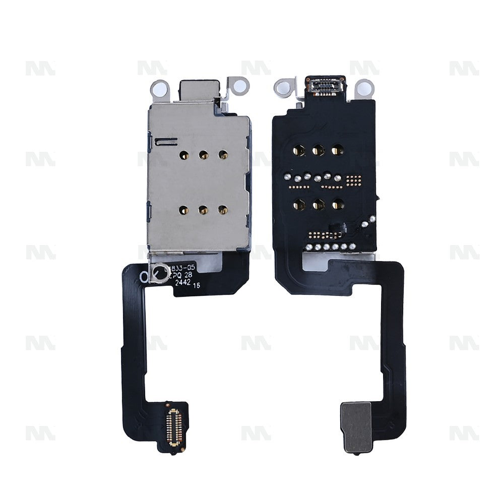 For Apple iPhone 16, 16 Plus Dual Sim Card Reader With Flex OEM