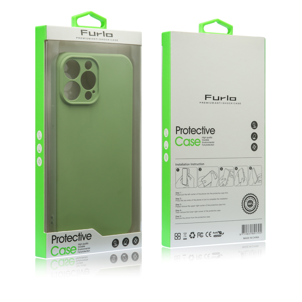 Furlo Protective Slim TPU Case For iPhone 12 - Light Green
