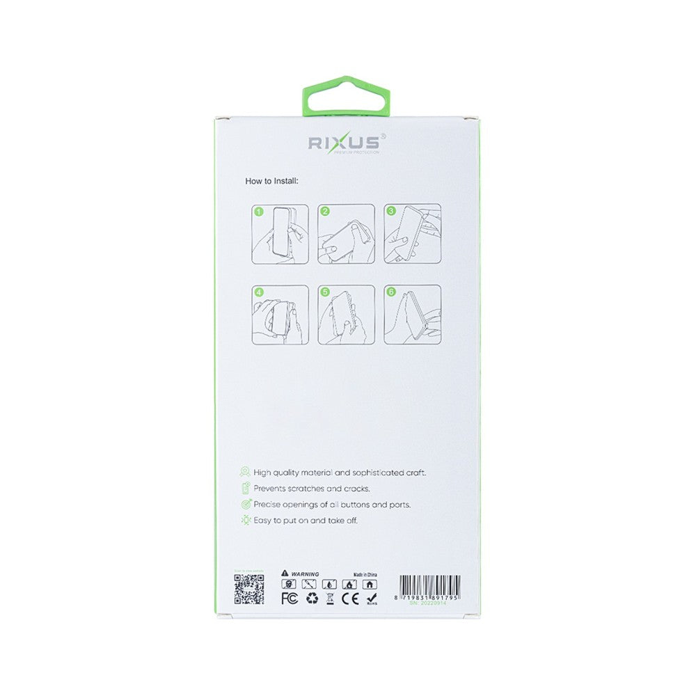 Capa Antirruptura Rixus para Samsung Galaxy S22 5G S901B Transparente - Estojo Protetor Substituição