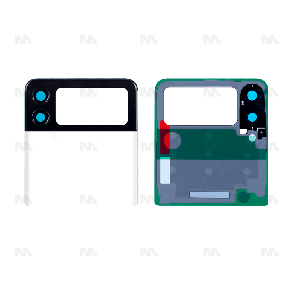 Samsung Galaxy Z Flip3 F711B Back Cover Top With Lens Phantom White OEM