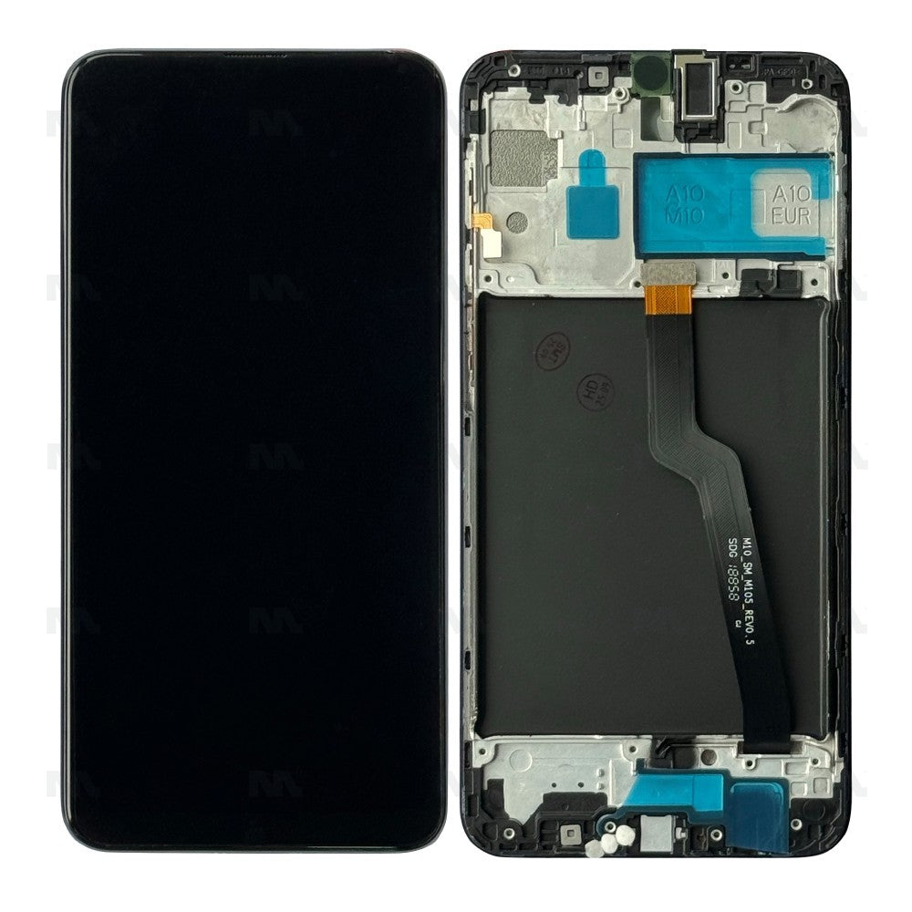 Samsung Galaxy A10 A105F, M10 M105F Display And Digitizer With Frame Black OEM