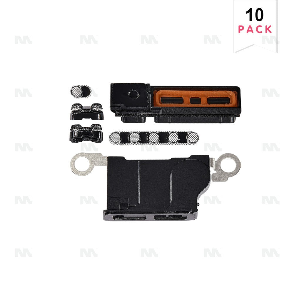 Set de Malla para Altavoz y Micrófono iPhone 16 Pro Max Negro Titanio Compatible (Paquete de 10)