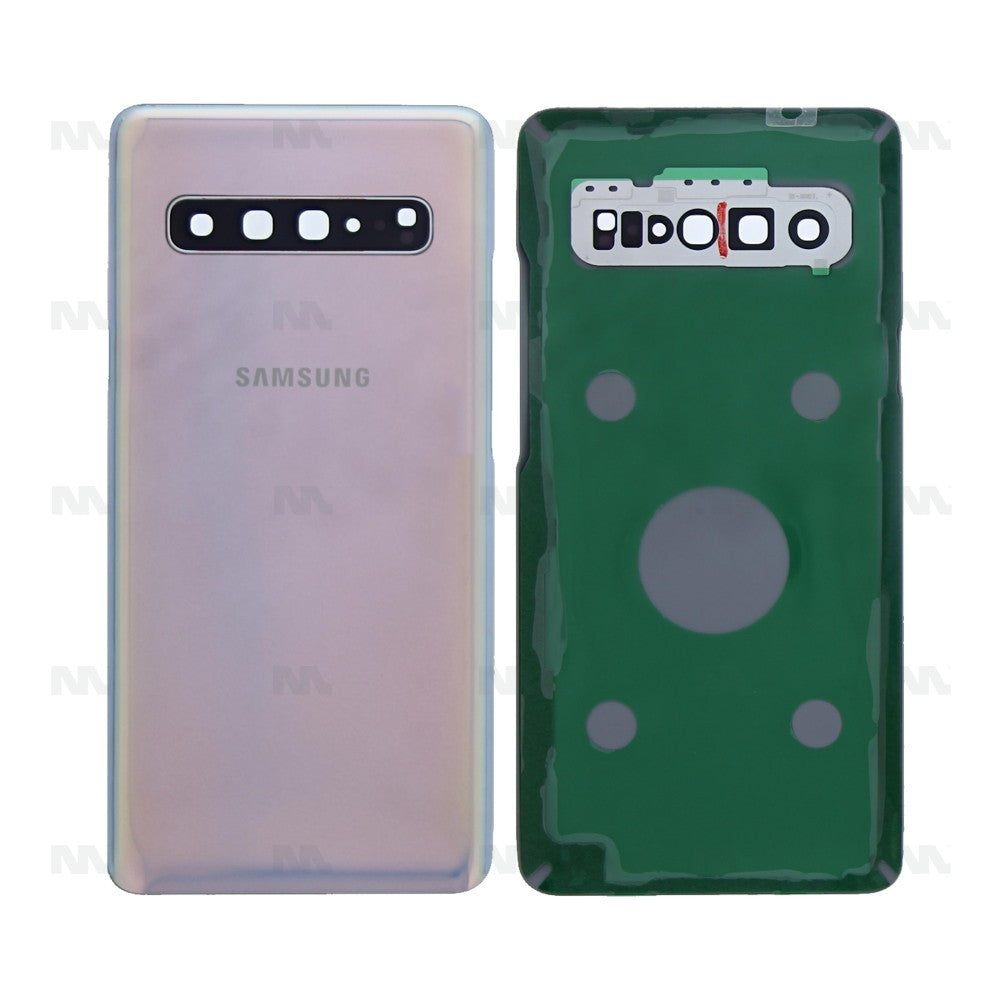 Samsung Galaxy S10 5G G977B Back Cover With Lens Crown Silver With Lens OEM