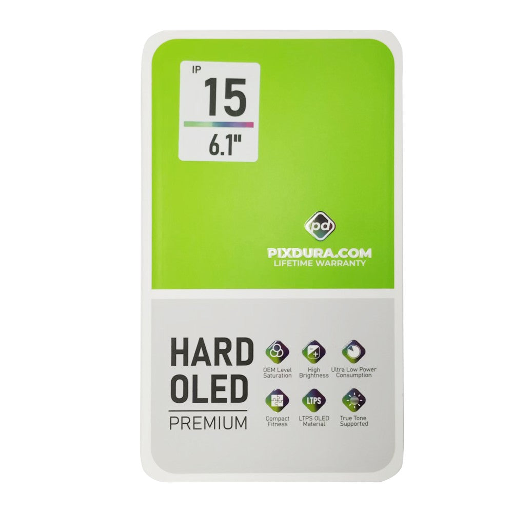 PIXDURA For iPhone 15 Display And Digitizer Hard-OLED Premium